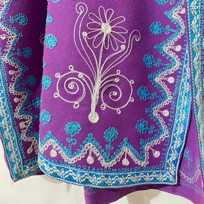 ワンピース ドレス 民族 カフタンドレス 紫 青  XL相当 | Vintage.City 빈티지숍, 빈티지 코디 정보
