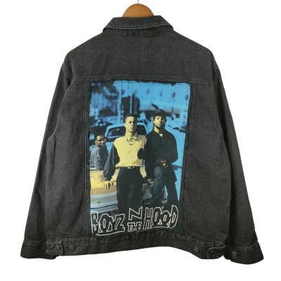 [HIPHOPリメイク古着]BoyzInTheHood ブラックデニムリメイクジャケット | Vintage.City 古着屋、古着コーデ情報を発信