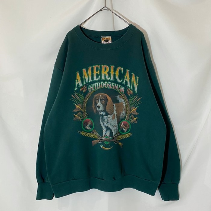 USA製 アニマル 犬 鹿 鳥 スウェット 緑  L | Vintage.City 빈티지숍, 빈티지 코디 정보