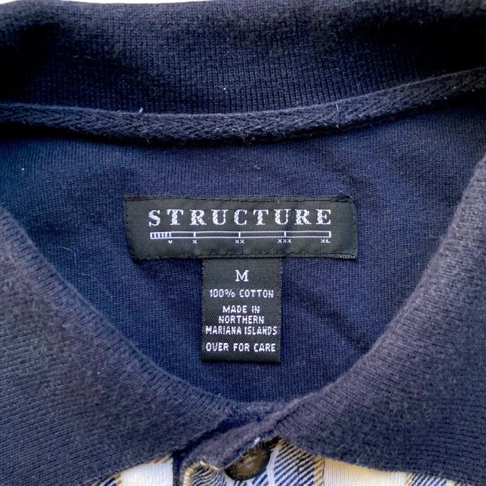 90’s “STRUCTURE” L/S Check Polo Shirt | Vintage.City Vintage Shops, Vintage Fashion Trends