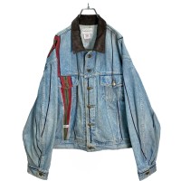90s MARITHE FRANCOIS GIRBAUD switching denim jacket | Vintage.City 빈티지숍, 빈티지 코디 정보