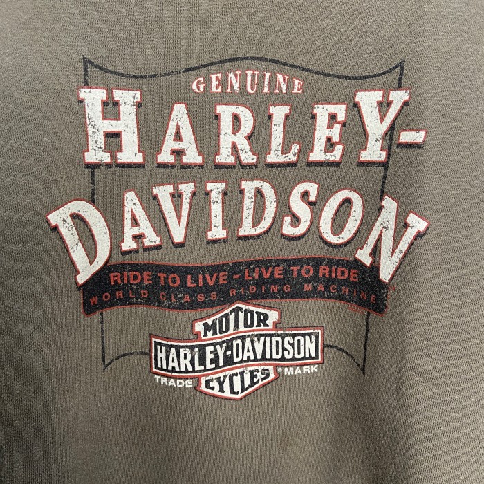 HARLEY DAVIDSON ハーレーダビッドソン　ロゴスウェット　カーキ　L | Vintage.City Vintage Shops, Vintage Fashion Trends