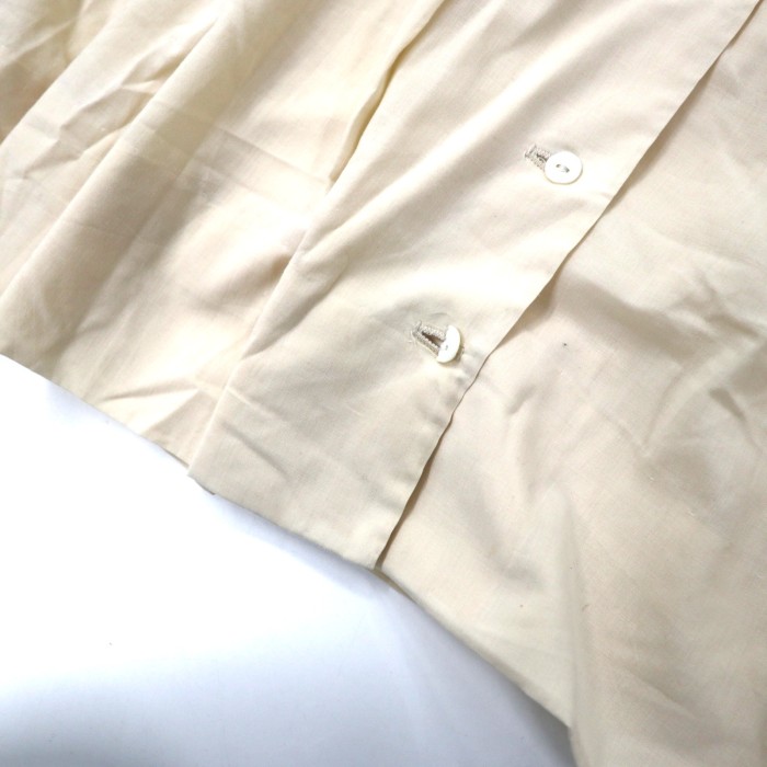 Bobbie Brooks ボタンダウン  シフォンシャツ ワンピース L クリーム コットン 前開き 60年代 | Vintage.City 빈티지숍, 빈티지 코디 정보
