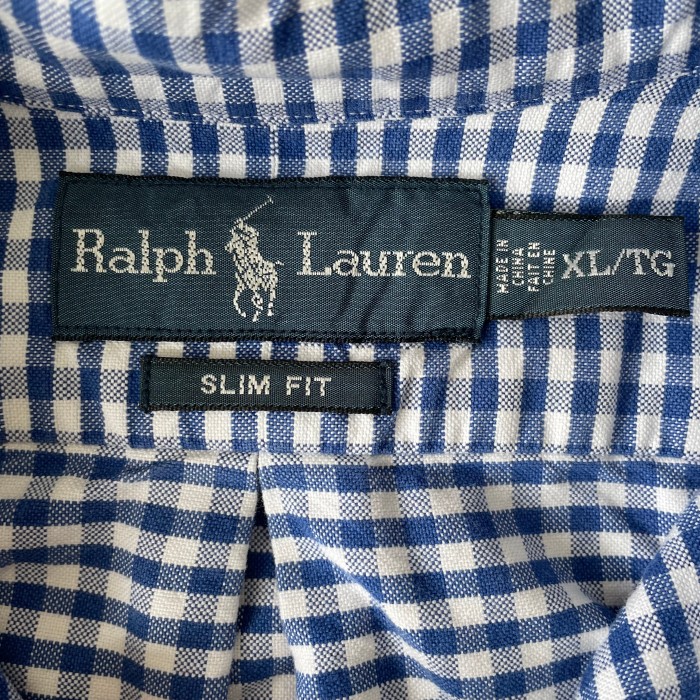 Ralph Lauren/ラルフローレン SLIM FIT  ボタンダウンシャツ ギンガムチェック トップス シャツ 古着 fc-1696 | Vintage.City 古着屋、古着コーデ情報を発信