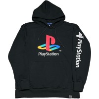 PlayStation ロゴプリントプルオーバーパーカー ブラック Lサイズ | Vintage.City 古着屋、古着コーデ情報を発信