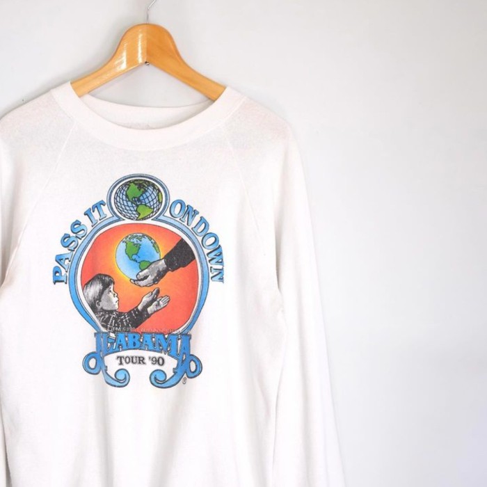 ALABAMA 90s Teejays ボディ 1990TOUR コットンポリスウェットシャツ　MADE IN USA | Vintage.City 빈티지숍, 빈티지 코디 정보