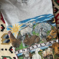 1995 TOMCAT PRINTS PENESYLVANIA アニマル　Tee Tシャツ Lサイズ USA製 【000153】 | Vintage.City 古着屋、古着コーデ情報を発信