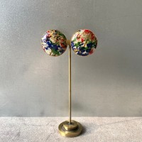Vintage 70〜80s retro mode colorful artistic pattern earrings ヴィンテージ アクセサリー レトロ カラフル アーティスティック柄 イヤリング | Vintage.City Vintage Shops, Vintage Fashion Trends