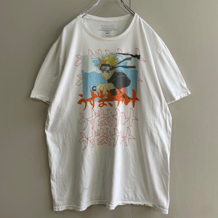 Naruto anime T-shirt size XL 配送C うずまきナルト　ビッグロゴ　アニメTシャツ | Vintage.City 빈티지숍, 빈티지 코디 정보