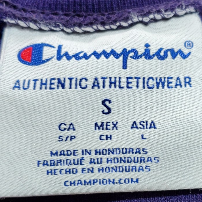 champion チャンピオン メキシコ製 カレッジスウェットトレーナー紫 古着 | Vintage.City 古着屋、古着コーデ情報を発信