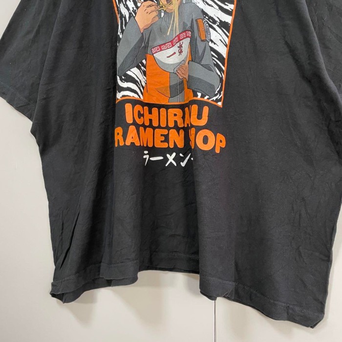 Naruto anime T-shirt size 3XL 配送C ナルト疾風伝　アニメTシャツ　ラーメン一楽　オーバーサイズ | Vintage.City 古着屋、古着コーデ情報を発信