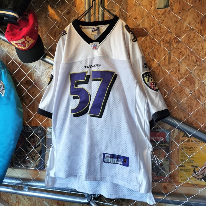 Baltimore Ravens NFL レイブンズ　刺繍デザイン　90s ゲームシャツ　ジャージ　アメフト　フットボール　ビッグサイズ　ユニセックス　ストリート　ヒップホップ　古着 | Vintage.City 古着屋、古着コーデ情報を発信