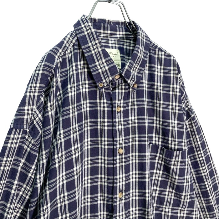 90s Eddie Bauer L/S bigsized BD check shirt | Vintage.City 古着屋、古着コーデ情報を発信