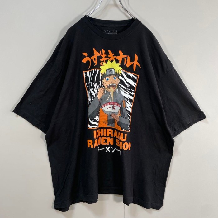 Naruto anime T-shirt size 3XL 配送C ナルト疾風伝　アニメTシャツ　ラーメン一楽　オーバーサイズ | Vintage.City 빈티지숍, 빈티지 코디 정보