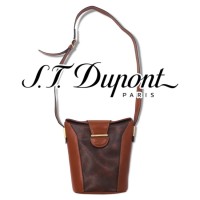S.T.Dupont オールド バケツ型 ショルダーバッグ ブラウン PVC レザー | Vintage.City 빈티지숍, 빈티지 코디 정보