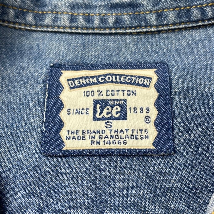 00年代 Lee DENIM COLLECTION リー 長袖 デニムシャツ 企業ロゴ刺繍 メンズL相当 | Vintage.City 古着屋、古着コーデ情報を発信
