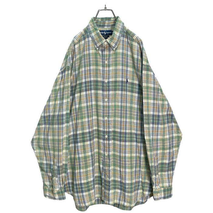 90s Ralph Lauren ''BLAKE'' L/S BD cotton check shirt | Vintage.City 古着屋、古着コーデ情報を発信