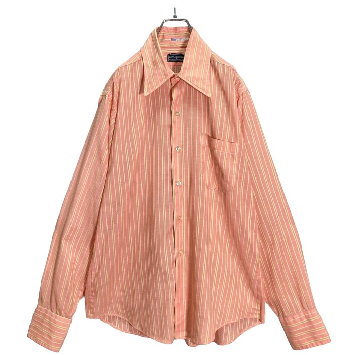 70s carriage club L/S stripe design shirt | Vintage.City 빈티지숍, 빈티지 코디 정보