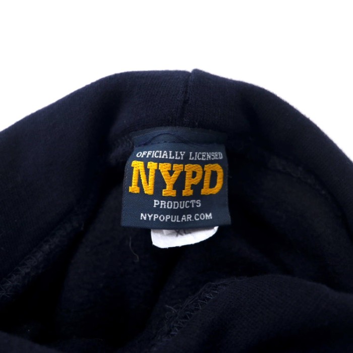 NYPD ニューヨーク市警 プルオーバーパーカー XL ネイビー コットン パキ綿 New York City Police Department 裏起毛 | Vintage.City 古着屋、古着コーデ情報を発信
