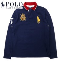 Polo by Ralph Lauren ビッグポニー ラガーシャツ L ネイビー コットン CUSTOM FIT | Vintage.City 古着屋、古着コーデ情報を発信