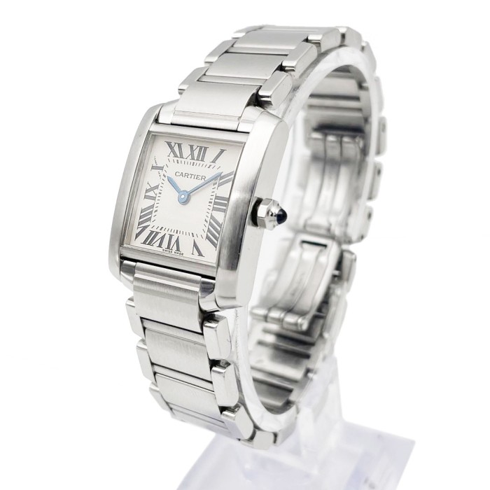 Cartier カルティエ タンクフランセーズSM レディース腕時計 QZ SS シルバー 白文字盤 W51008Q3 | Vintage.City 빈티지숍, 빈티지 코디 정보