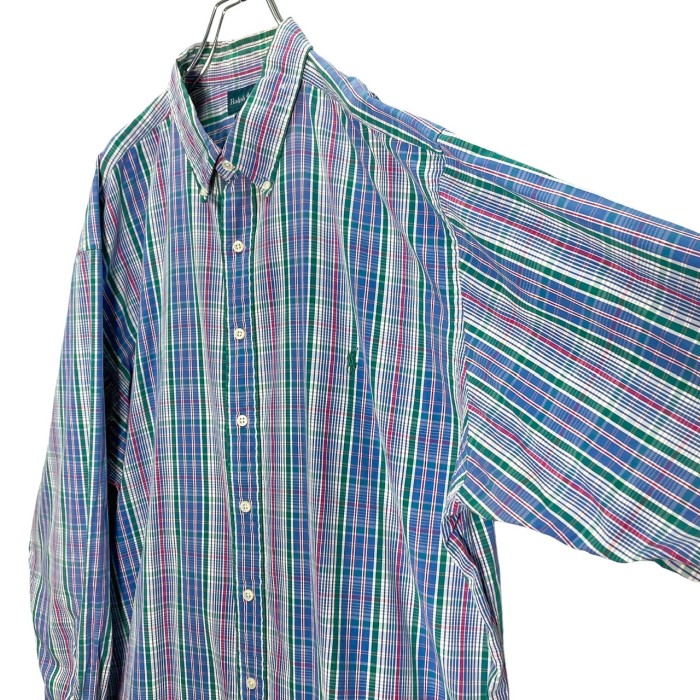 90s Ralph Lauren ''BLAKE'' L/S bigsized check shirt | Vintage.City 古着屋、古着コーデ情報を発信