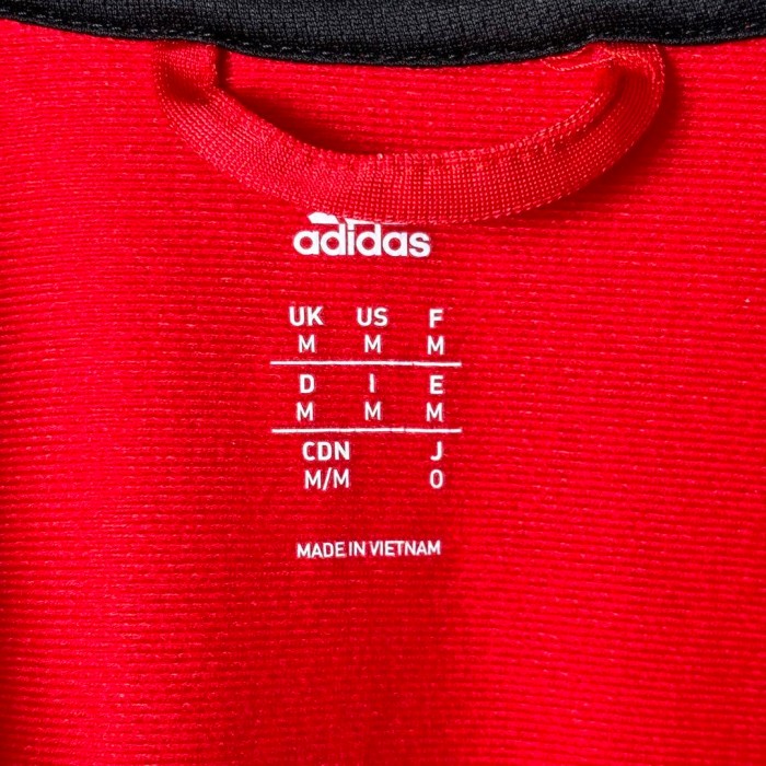 adidas スリーライン 袖ライン トラックジャケット ジャージ 赤黒 L | Vintage.City 古着屋、古着コーデ情報を発信