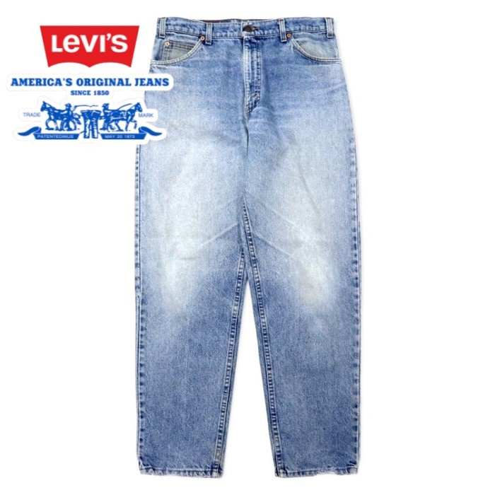 Levi's USA製 90年代 550 デニムパンツ 34 ブルー コットン ジッパーフライ ボタン裏585 オレンジタブ 550-0289 | Vintage.City 古着屋、古着コーデ情報を発信