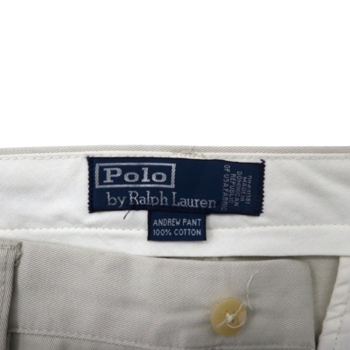 Polo by Ralph Lauren 2タック チノパンツ 32 ベージュ コットン ANDREW PANT 未使用品 | Vintage.City 古着屋、古着コーデ情報を発信