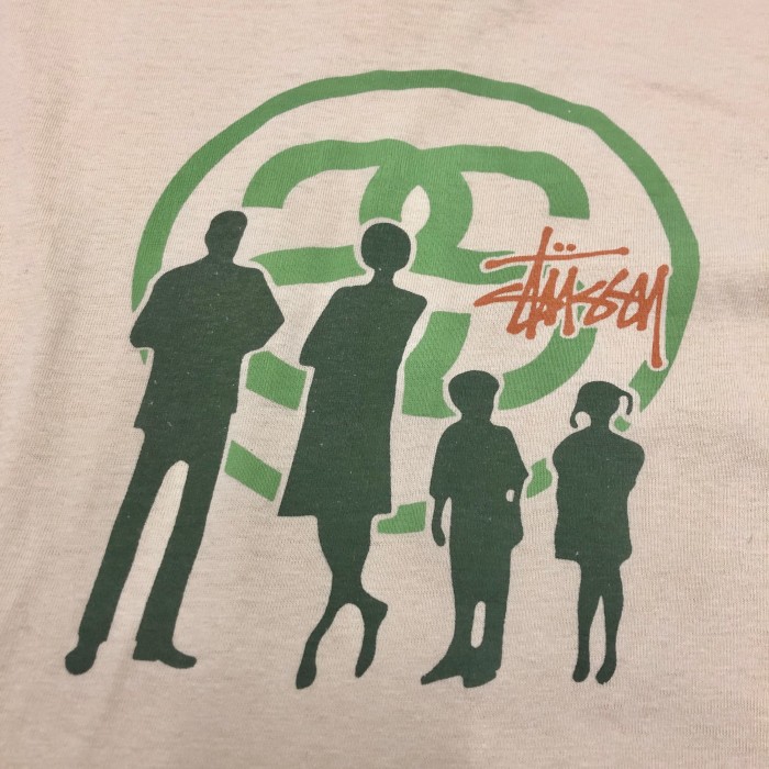 90s OLD STUSSY/Family print Tee/USA製/赤青タグ/L/ファミリープリント/Tシャツ/SSリンクロゴ/ベージュ/ステューシー/オールドステューシー/古着/ヴィンテージ/アーカイブ | Vintage.City Vintage Shops, Vintage Fashion Trends