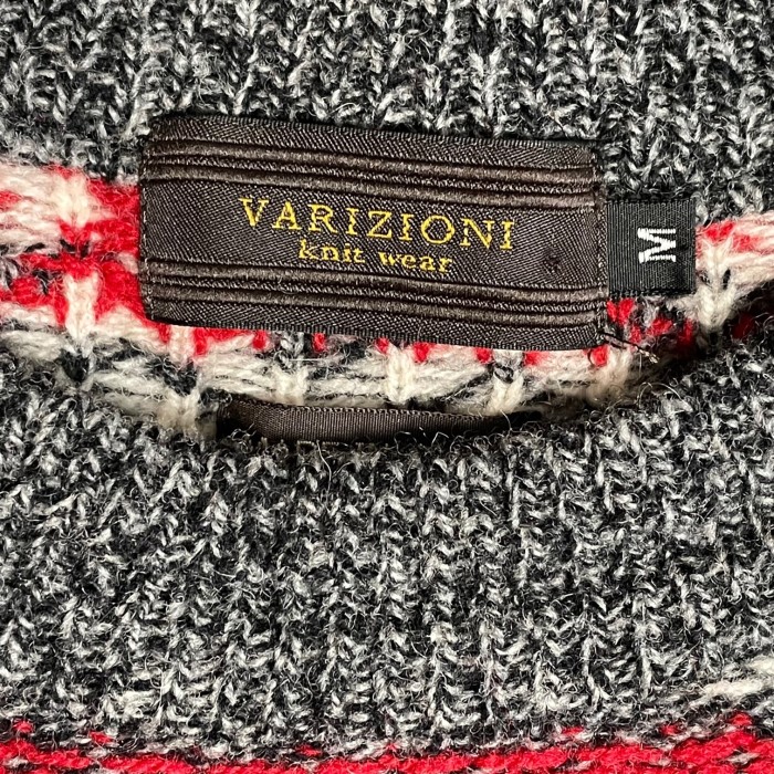 MADE IN JAPAN製 VARIZIONI クルーネックニットセーター マルチカラー Mサイズ | Vintage.City 古着屋、古着コーデ情報を発信