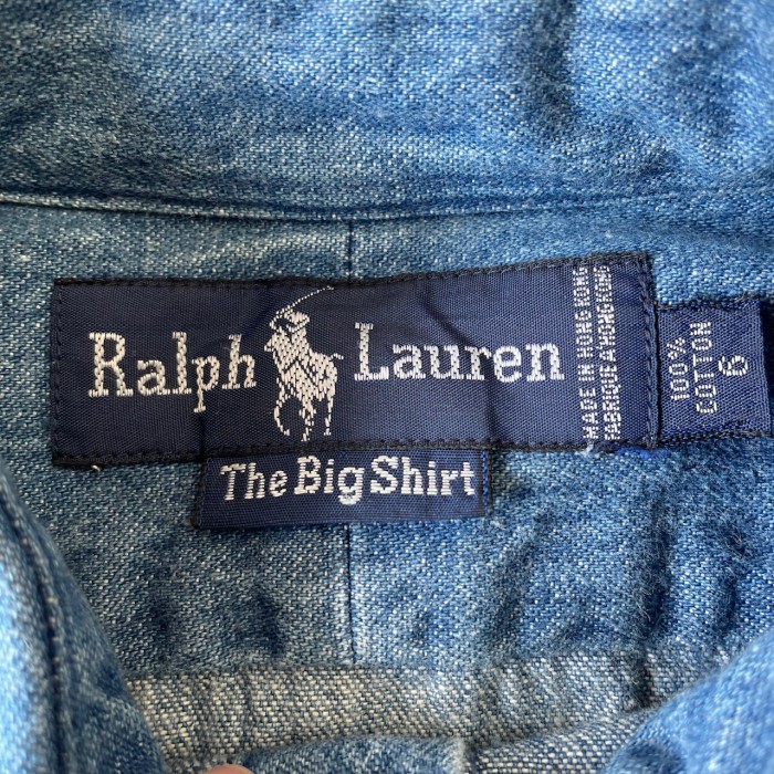 80’s~90’s Ralph Lauren/ラルフローレン デニムシャツ The Big Shirt レディース古着 fcl-333 | Vintage.City 古着屋、古着コーデ情報を発信