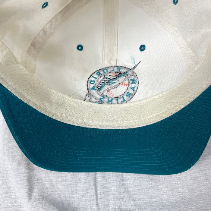 90s STARTER MLB フロリダマーリンズ 2トーン 刺繍ロゴ 6パネル キャップ | Vintage.City 古着屋、古着コーデ情報を発信