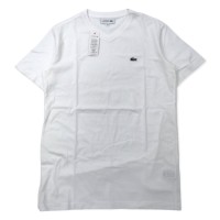 LACOSTE Vネック ボディーサイズ ピグメント Tシャツ XS ホワイト コットン TH165EL 日本製 未使用品 | Vintage.City 빈티지숍, 빈티지 코디 정보