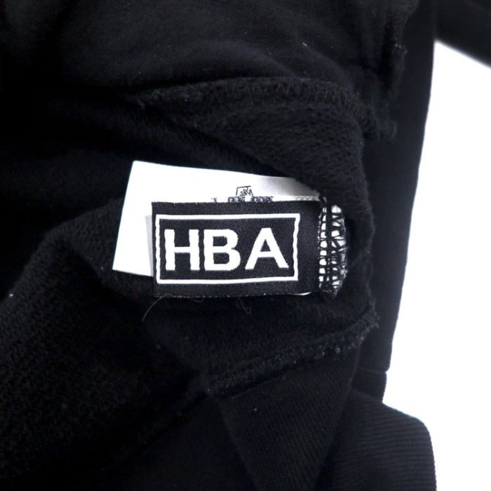 HOOD BY AIR ヨーロッパ製 HBA ボックスロゴ フーディー プルオーバーパーカー L ブラック コットン 袖ロゴ BOX LOGO HOODIE | Vintage.City 古着屋、古着コーデ情報を発信