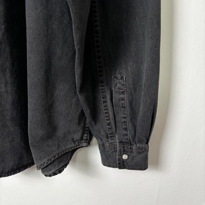 90s リーバイス デニムシャツ ウエスタンシャツ 長袖 ブラック XL | Vintage.City 古着屋、古着コーデ情報を発信