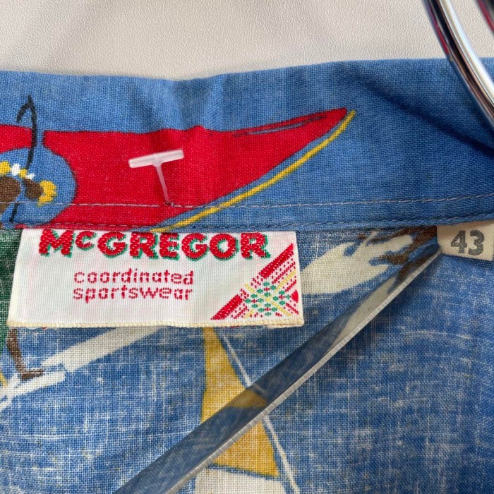 McGREGOR 90's open collar design shirt size 43 L相当　配送C　マックレガー　開襟シャツ　総柄ヨット　アロハ | Vintage.City Vintage Shops, Vintage Fashion Trends