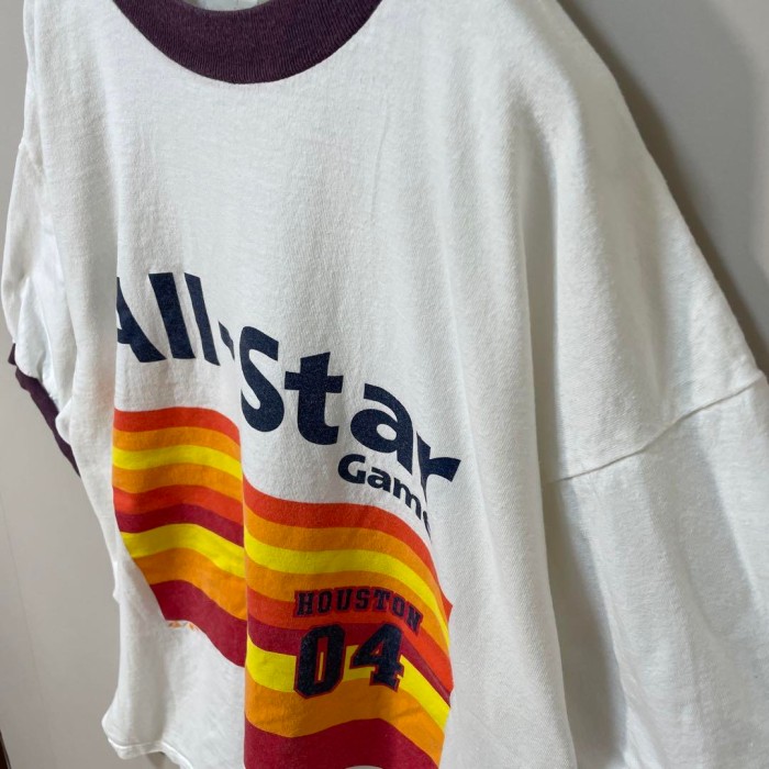 All-Star HOUSTON 04 ringer T-shirt size XL 相当　配送C　リンガーTシャツ 90年代　2004 MLB All Star Game Houston | Vintage.City 古着屋、古着コーデ情報を発信