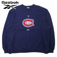 Reebok RBK プリント スウェット XL ネイビー コットン NHL Montreal Canadiens ビッグサイズ | Vintage.City 빈티지숍, 빈티지 코디 정보