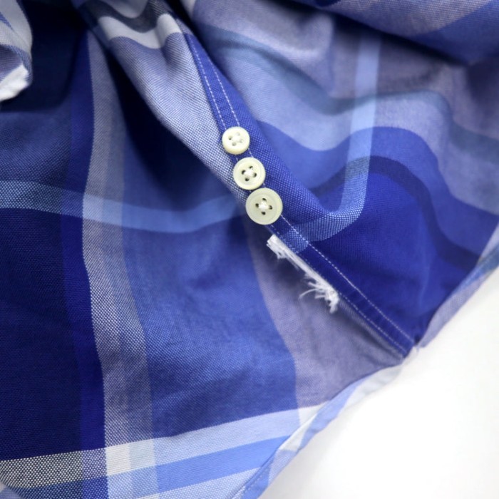 RALPH LAUREN ボタンダウンシャツ XL ブルー チェック コットン CLASSIC FIT スモールポニー刺繍 | Vintage.City 古着屋、古着コーデ情報を発信