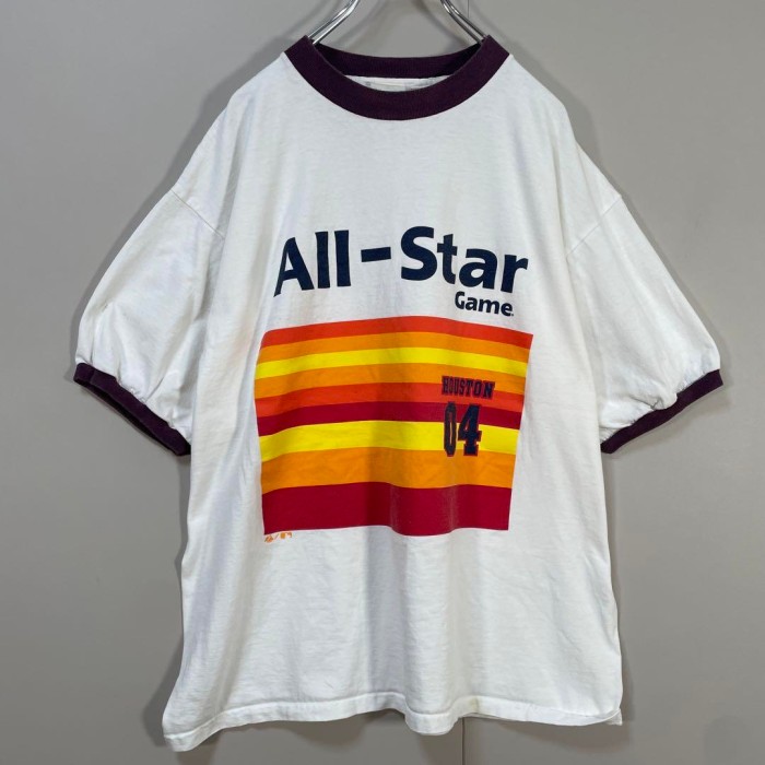 All-Star HOUSTON 04 ringer T-shirt size XL 相当　配送C　リンガーTシャツ 90年代　2004 MLB All Star Game Houston | Vintage.City 빈티지숍, 빈티지 코디 정보
