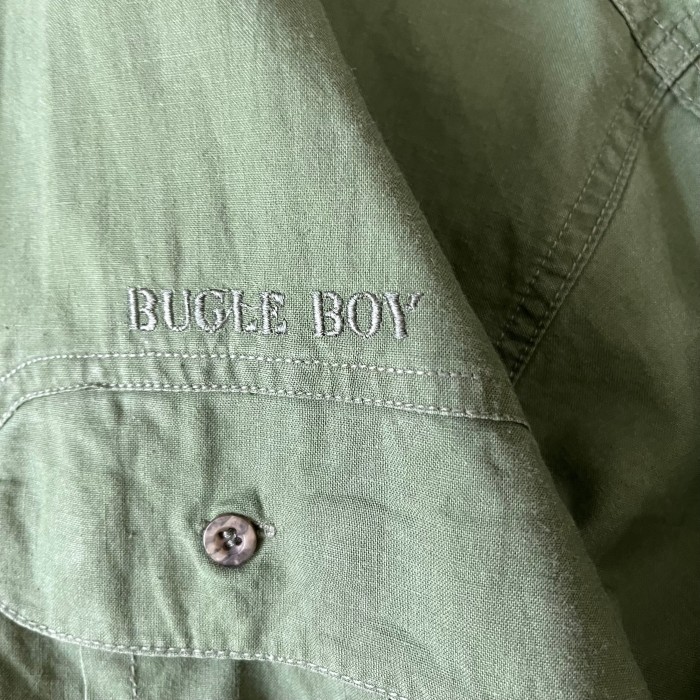 80’s Bugle Boy/ビューグルボーイ ボタンダウンシャツ デザインシャツ ワークシャツ ハンティング ミリタリー 古着 fc-1717 | Vintage.City 빈티지숍, 빈티지 코디 정보
