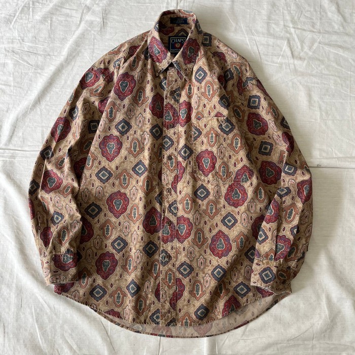 80〜90’s CHAPS RALPH LAUREN/チャップス コットンシャツ ボタンダウンシャツ fc-1719 | Vintage.City 빈티지숍, 빈티지 코디 정보