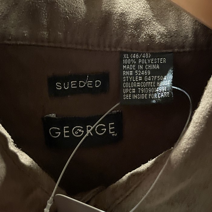 GEORGE フェイクスエードシャツ　C804 フェイクスウェードシャツ　長袖シャツ　ジョージ | Vintage.City 빈티지숍, 빈티지 코디 정보