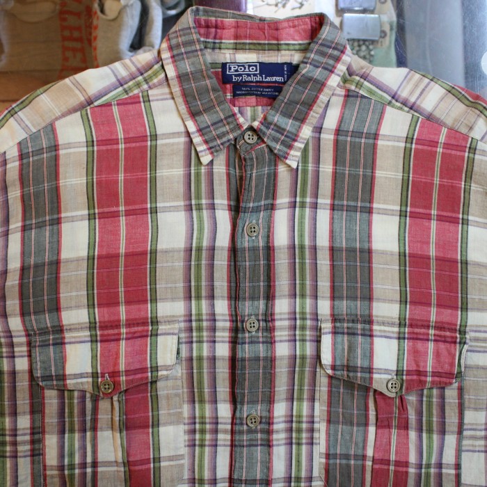 Polo Ralph Lauren / Plaid L/S Shirt / ポロラルフローレン 長袖チェックシャツ L | Vintage.City 빈티지숍, 빈티지 코디 정보