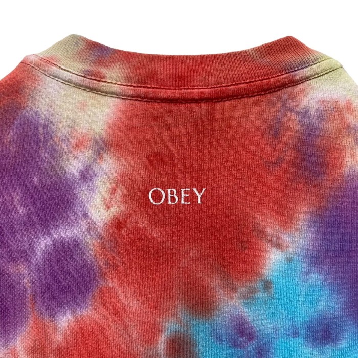 “OBEY” Tie Dye Print Tee | Vintage.City 빈티지숍, 빈티지 코디 정보
