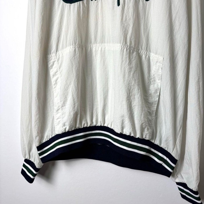 90s Champion ナイロンジャケット プルオーバー リブライン 白 XL | Vintage.City 古着屋、古着コーデ情報を発信