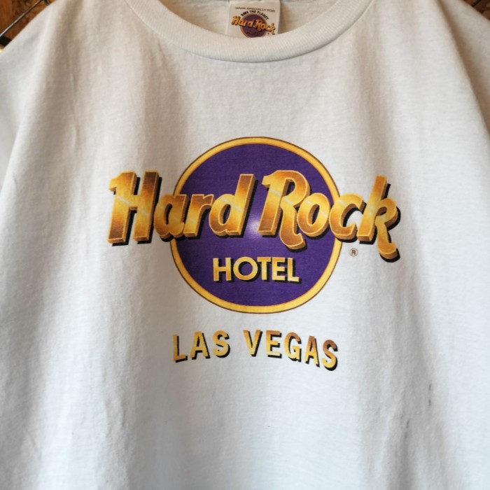 Hard Rock  HOTEL  LAS VEGAS　ハードロックカフェ　半袖　Tシャツ　チビT  ハードロックホテル　ヴィンテージ　人気カラー　ホワイト　Y2K　ユニセックス　ストリート　アメカジ　古着 | Vintage.City 빈티지숍, 빈티지 코디 정보