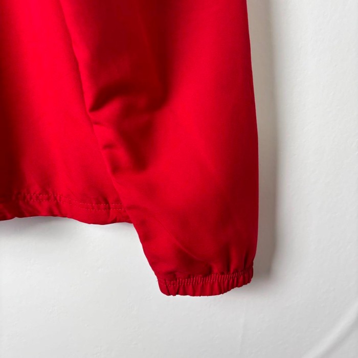 adidas スリーライン バイカラー 襟ロゴ ナイロンジャケット 赤黒 L | Vintage.City 古着屋、古着コーデ情報を発信