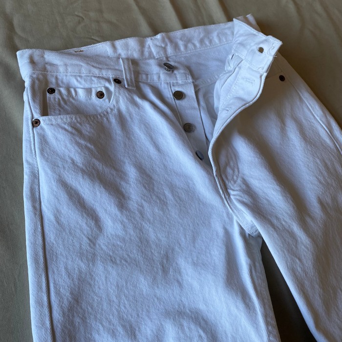 90's USA made / 《Levi's》 501 white denim pants | Vintage.City 빈티지숍, 빈티지 코디 정보